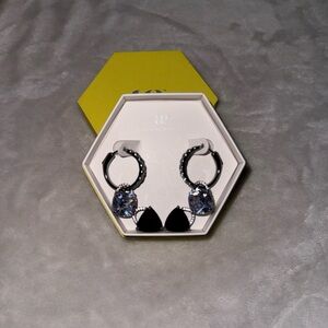 Bomb Party Charming Hoops Hematite plating